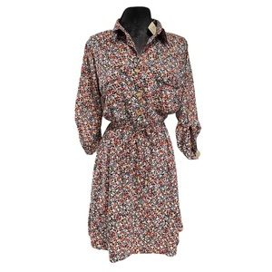 MPH Collection Floral Chiffon MIDI Dress SIZE 2X